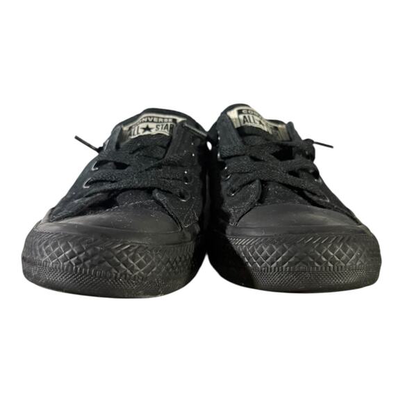Converse Chuck Taylor's All-Star triple black canvas low-top sneakers Women’s 8 - Picture 2 of 9